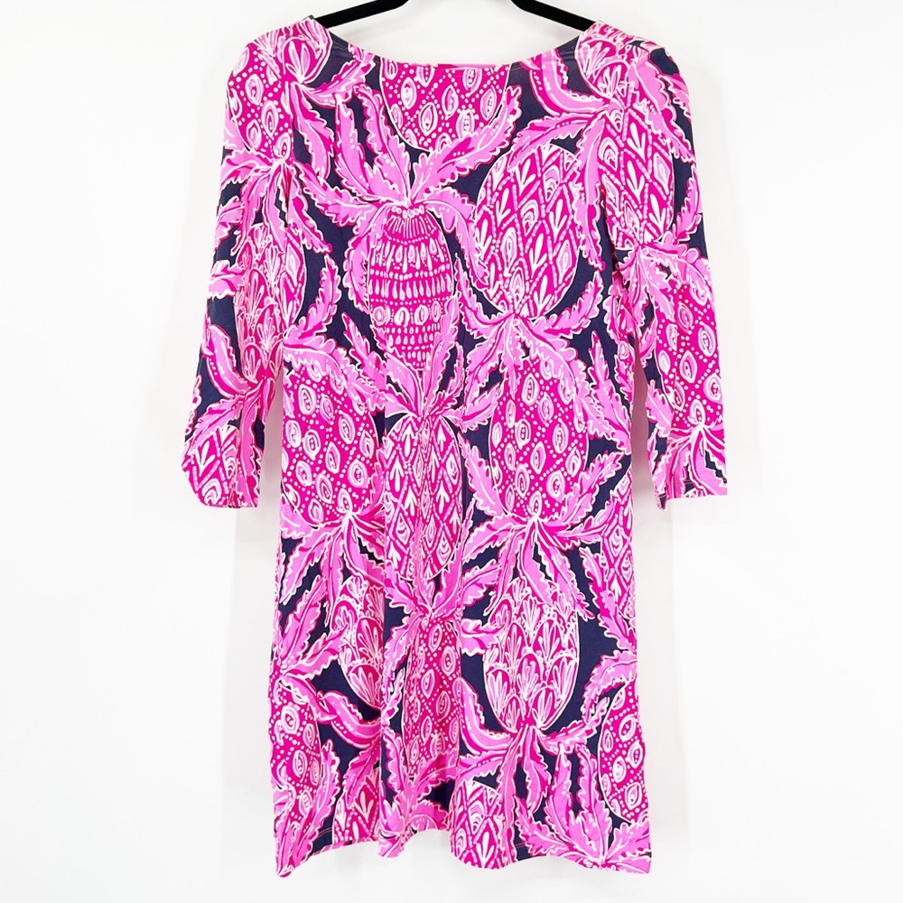 Lilly Pulitzer Pink Coco Safari Pineapple Ophelia Swing Dress